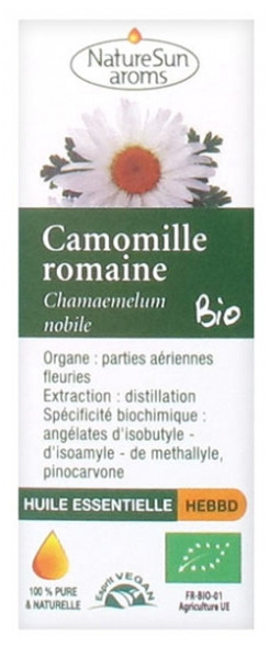 NatureSun Aroms Organic Essential Oil Roman Chamomile (Chamaemelum Nobile) 2ml