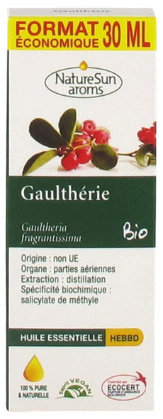 NatureSun Aroms Gaultheria Essential Oil (Gaultheria fragrantissima) Organic 30ml