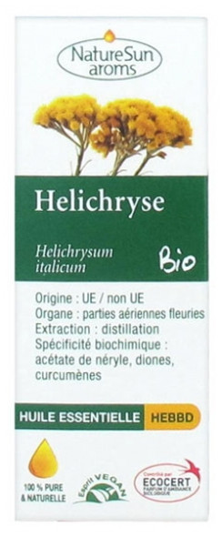 NatureSun Aroms Organic Essential Oil Helichrysum (Helichrysum Italicum) 5ml