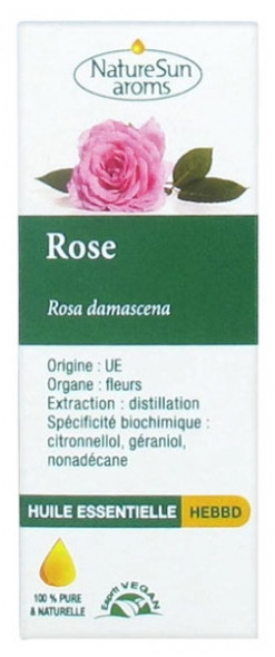 NatureSun Aroms Essential Oil Rose (Rosa Damascena) 1ml