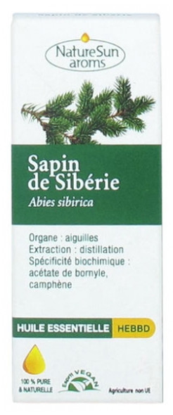 NatureSun Aroms Essential Oil Siberian Fir (Abies Sibirica) 10ml