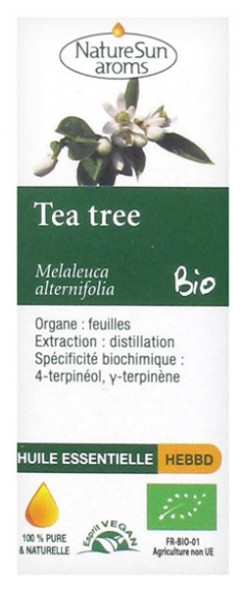 NatureSun Aroms Organic Essential Oil Tea Tree (Melaleuca Alternifolia) 10ml