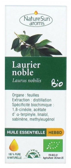NatureSun Aroms Essential Oil Noble Laurel (Laurus Nobilis) Organic 10ml