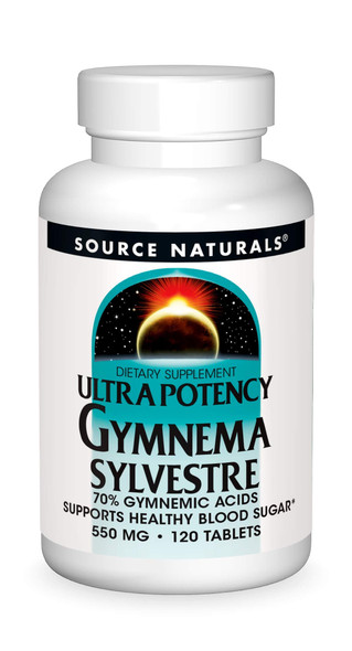 Source Naturals Gymnema Sylvestre Ultra Potency, Supports Healthy Blood Sugar, 120 Tablets