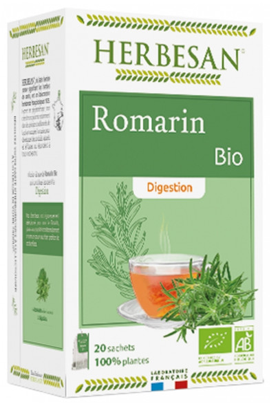Herbesan Infusion Rosemary Digestion Organic 20 Sachets