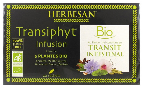 Herbesan Transiphyt Organic Infusion 20 Sachets