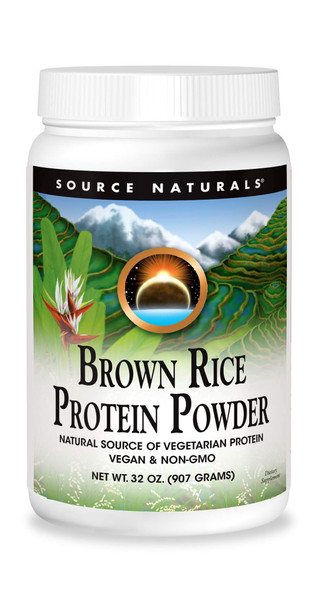 Source Naturals Brown Rice Protein, Vegan & Non-GMO - 32 oz POWDER
