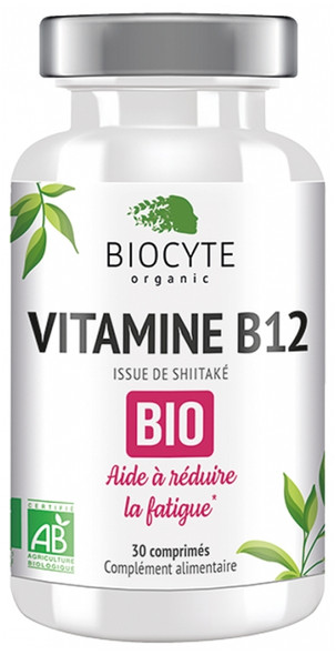 Biocyte Vitamin B12 Organic 30 Tablets