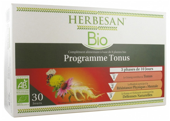 Herbesan Tonus Program Organic 30 Phials