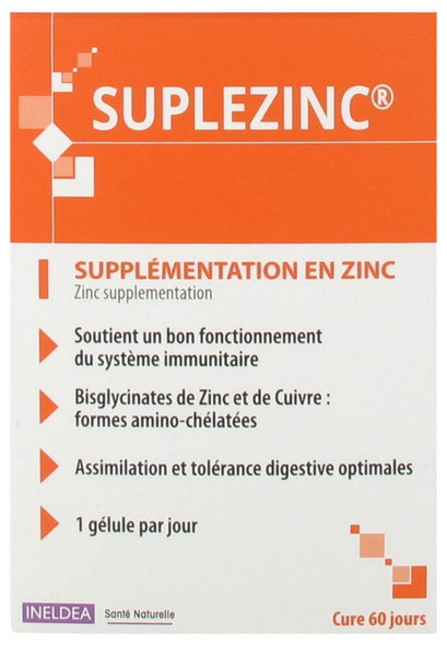 Ineldea Suplezinc 60 Vegetable Capsules