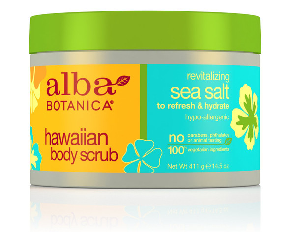 Alba Botanica Revitalizing Sea Salt Hawaiian Body Scrub, 14.5 oz.