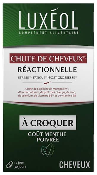 Luxeol Reactive Hair Loss 30 Chewable Tablets