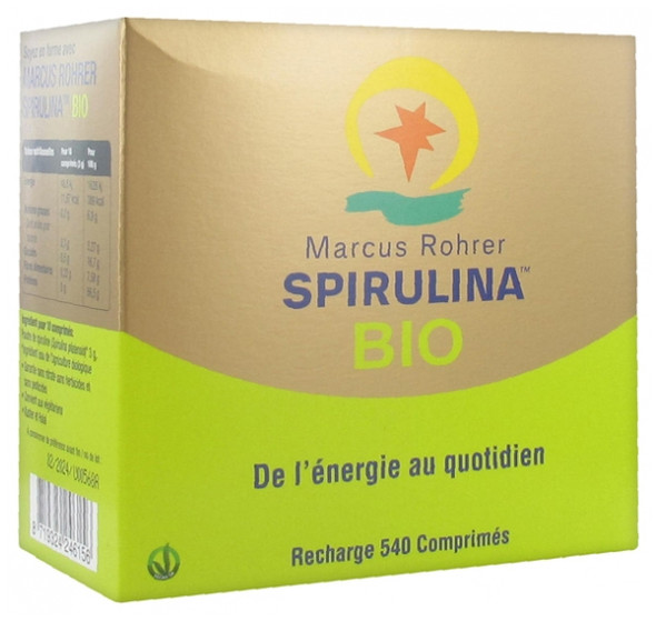 Marcus Rohrer Organic Spirulina 540 Tablets
