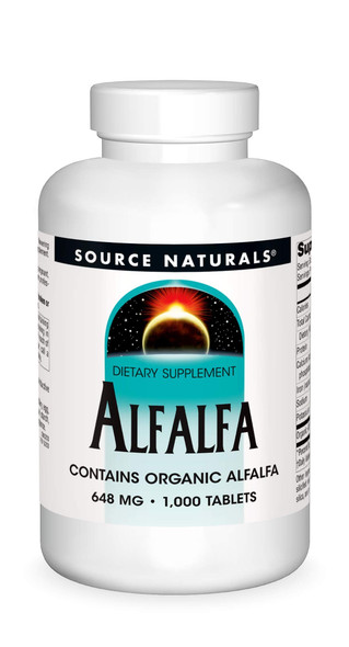 Source Naturals Alfalfa 10 Grain Dietary Supplement - 1000 Tablets