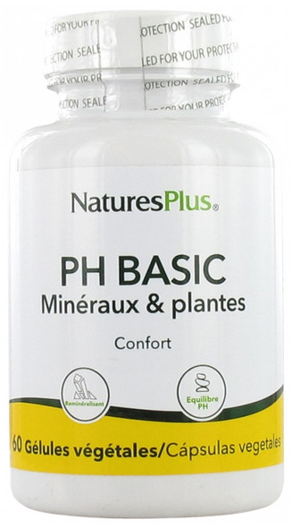 Natures Plus PH Basic Minerals & Plants 60 Vegetable Capsules