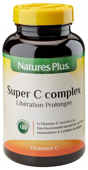 Natures Plus Super C Complex Extended Release 120 Scored Tablets