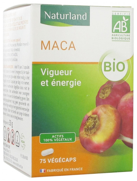 Naturland Maca Organic 75 Vegecaps