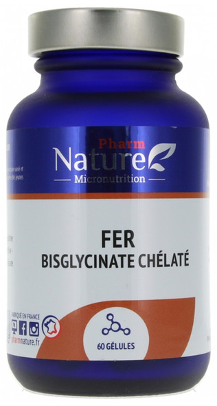 Pharm Nature Iron Bisglycinate Chelate 60 Capsules