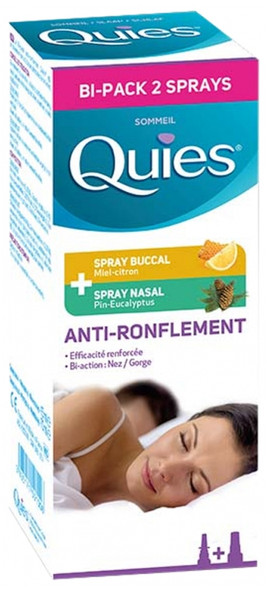 Quies Anti-Snoring Bi-Pack 2 Sprays