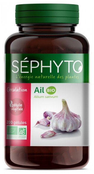 Sephyto Circulation Garlic Organic 200 Capsules