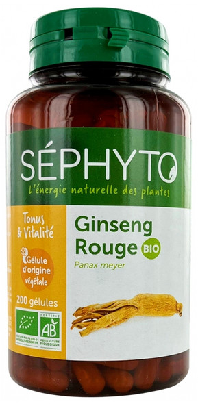 Sephyto Organic Red Ginseng 200 Capsules