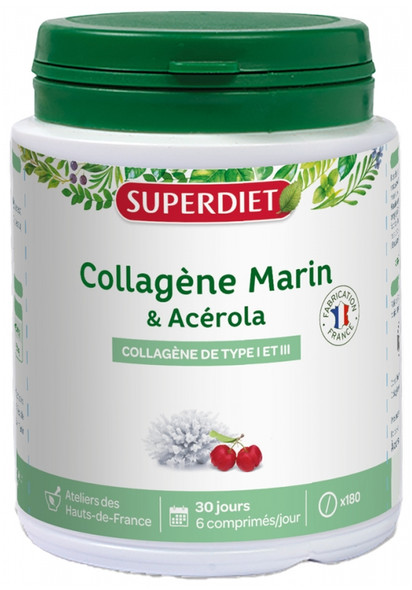 Superdiet Marine Collagene & Acerola 180 Tablets