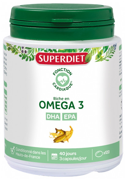 Superdiet Omega 3 120 Capsules