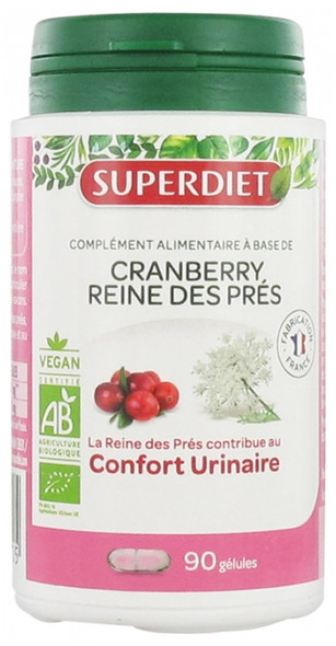 Superdiet Cranberry Meadowsweet Organic 90 Capsules