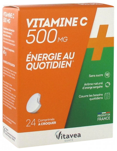 Vitavea Vitamin C 500mg 24 Tablets To Crunch