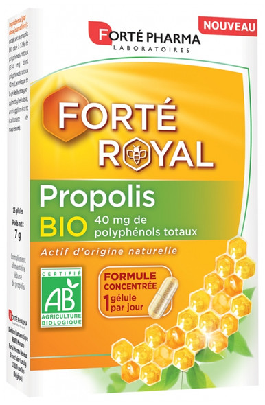 Forte Pharma Forte Royal Propolis Organic 15 Capsules