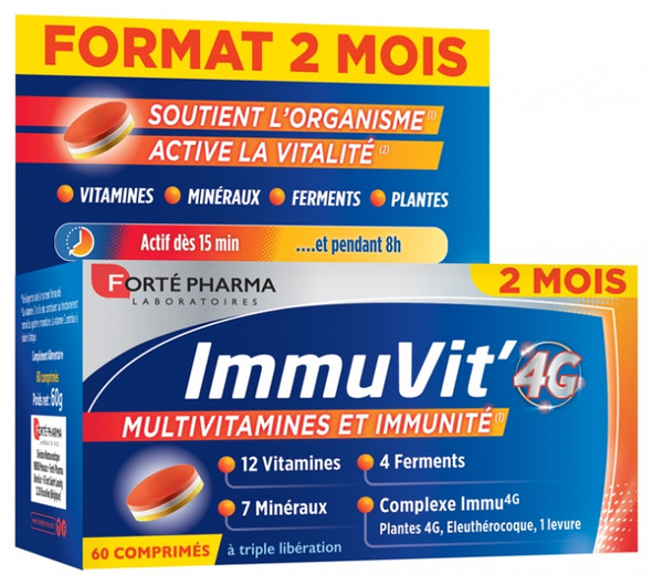 Forte Pharma ImmuVit' 4G 60 Tablets