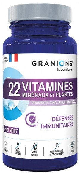 Granions 22 Vitamins Minerals and Plants 90 Tablets
