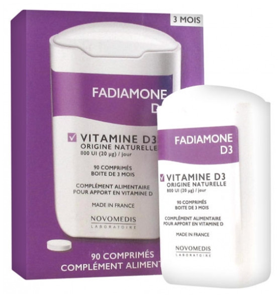 Laboratoire Novomedis Fadiamone D3 Vitamine D3 90 Tablets