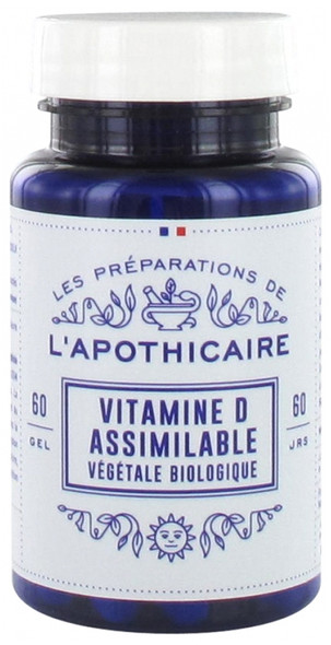 Les Preparations de l'Apothicaire Vitamin D Organic Assimilable 60 Capsules