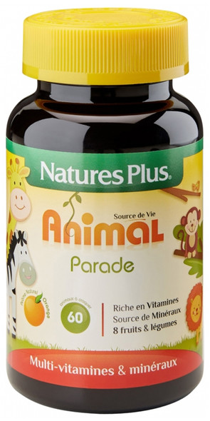 Natures Plus Animal Parade Child Source of Life Orange Flavour 60 Tablets