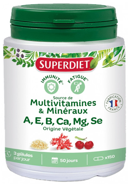 Superdiet Multivitamins Minerals 150 Capsules