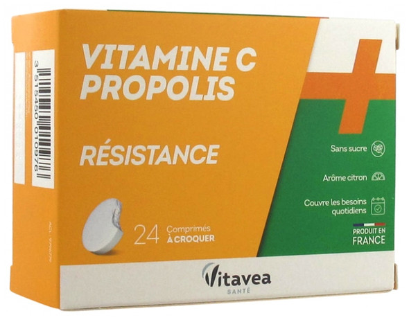 Vitavea Vitamin C Propolis 24 Tablets to Crunch