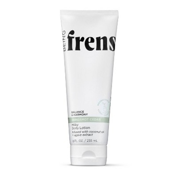 Being Frenshe Milky Hydrating Lotion for Dry Skin with Coconut Oil - Bergamot Cedar - 8 fl oz