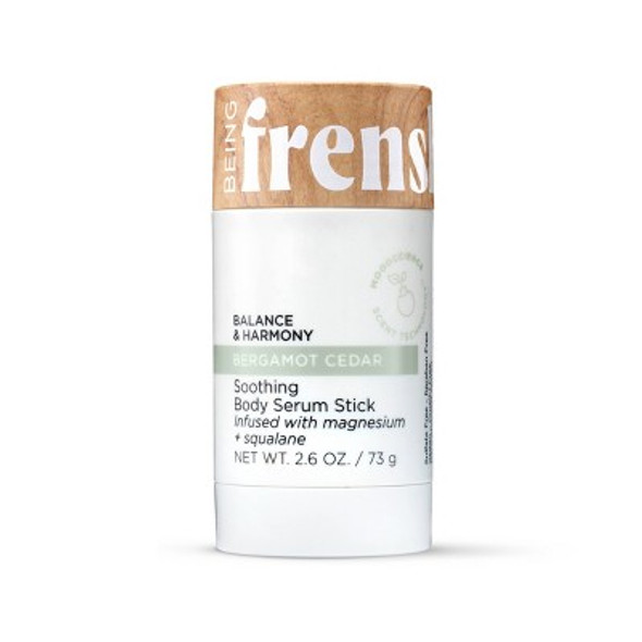 Being Frenshe Soothing and Hydrating Body Serum Stick with Magnesium - Bergamot Cedar - 2.6oz