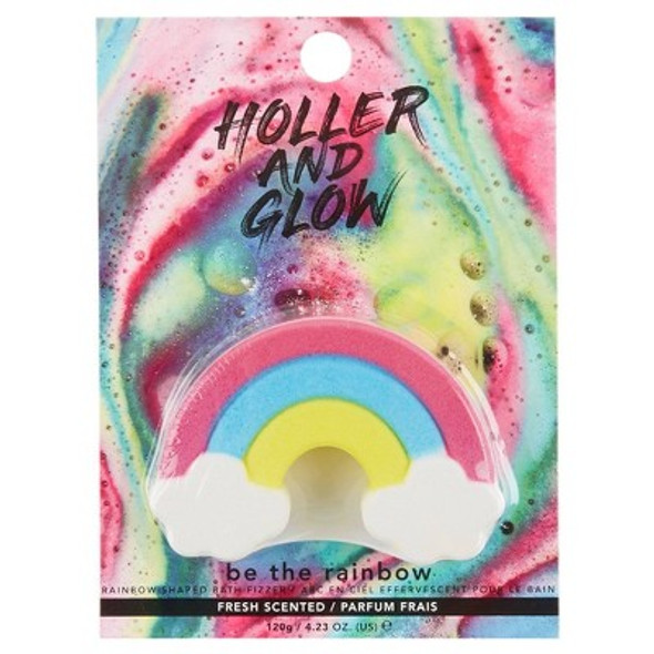 Holler and Glow Be The Rainbow Bath Bomb - 4.2oz