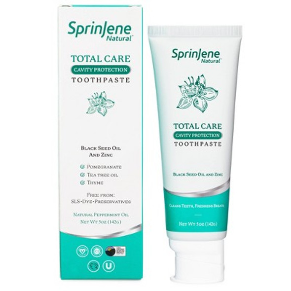 SprinJene Natural Total Care Cavity Protection Toothpaste - 5oz