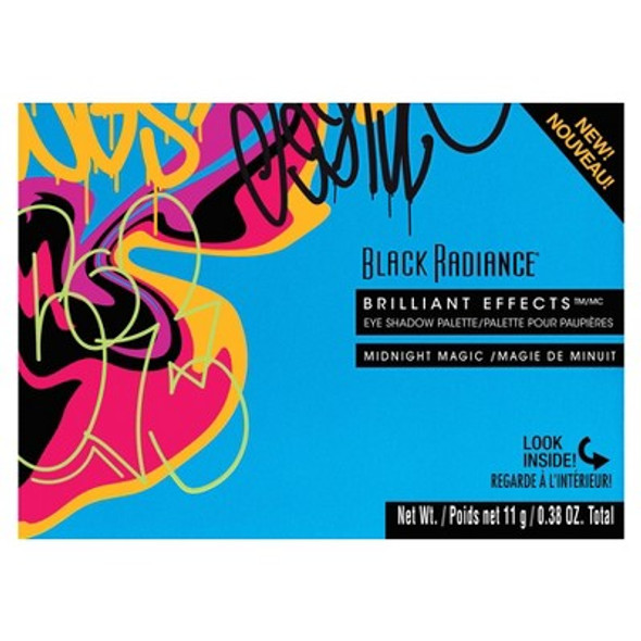 Black Radiance Brilliant Effects Eye Shadow Palette - Midnight Magic - 0.38oz
