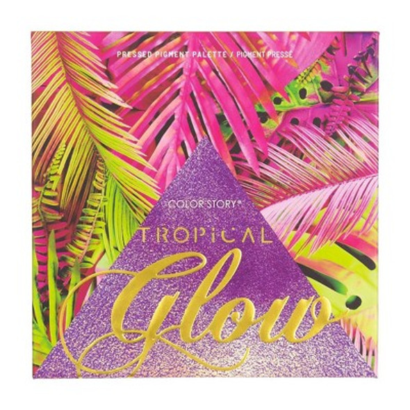 Color Story Pressed Pigment Eyeshadow Palette - Tropical Glow - 0.54oz