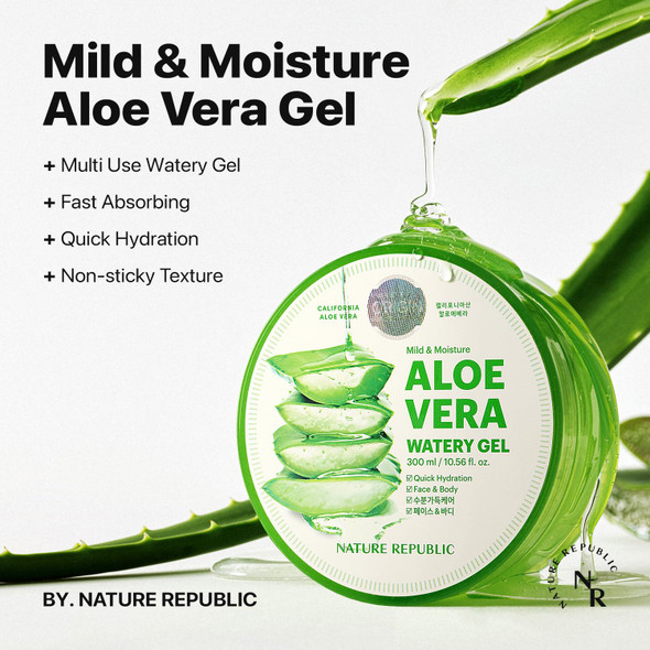 Nature Republic 2 Pcs Aloe Vera Soothing Gel, 92% Soothing And Moisture, 300Ml, Ns17-G