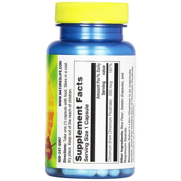 Nature's Life Chromium 200 mcg | 250 ct