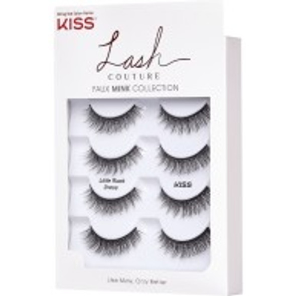 KISS Lash Couture Faux Mink Collection Fake Eyelashes - Little Black Dress - 4 Pairs