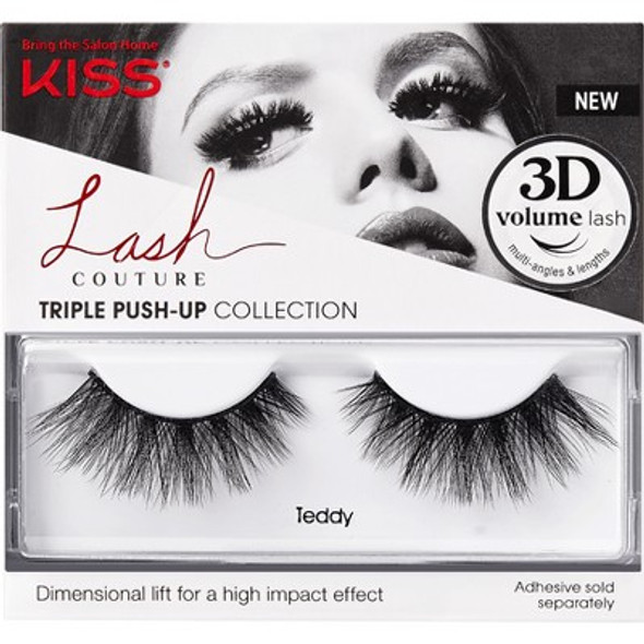 KISS Lash Couture Triple Push-Up Fake Eyelashes - Teddy - 1 Pair