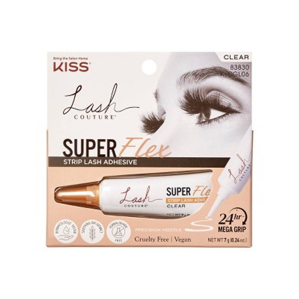 KISS Products Lash Couture Glue - Clear False Eyelashes - 0.24oz