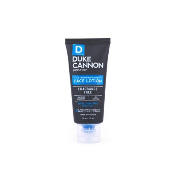 Duke Cannon Supply Co. Standard Issue Face Lotion Fragrance Free Oil Control - Trial Size - 2 fl oz