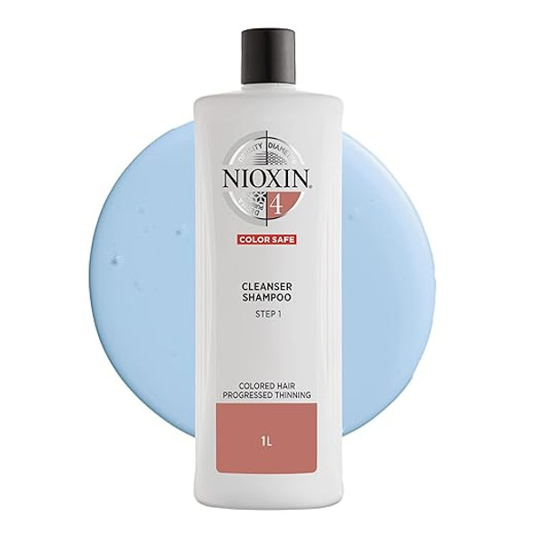 Nioxin System 4 Cleanser Shampoo for Color Treated Hair with Progressed Thinning